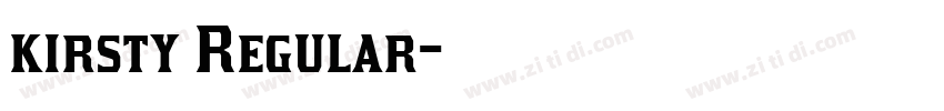 kirsty Regular字体转换